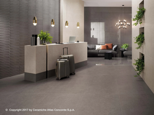 KONE FLOOR - Porcelain stoneware flooring with concrete effect _ Atlas Concorde